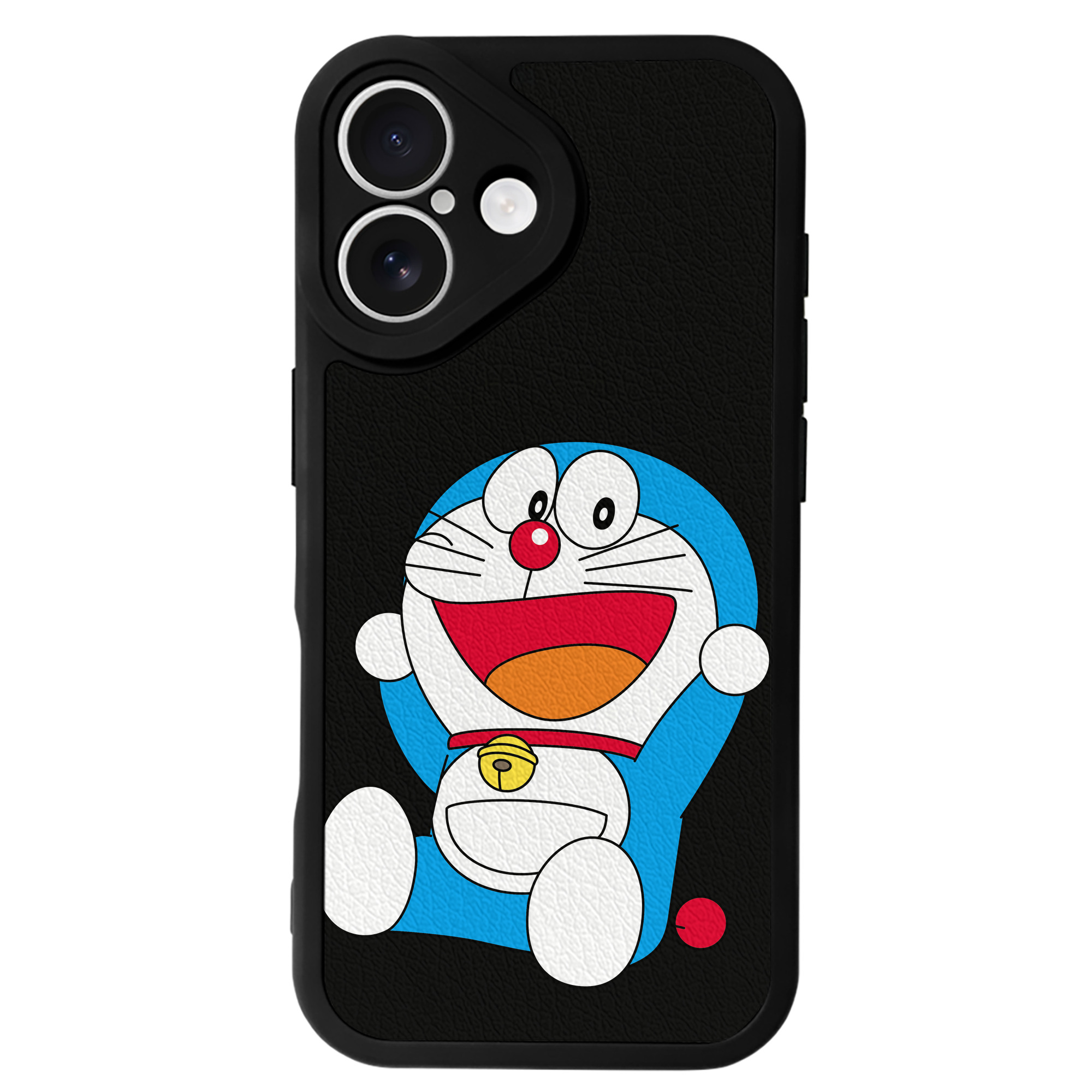 （画像用） ドラえもん Doraemon 【iPhone 16シリーズ対応】シリコンスマホケース（レザー調） 材質：シリコン